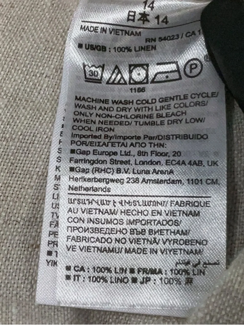 Linen Straight-Leg Pants